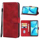 For Infinix Note 8 Leather Phone Case(Red) - 1