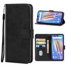 For UMIDIGI A11 Leather Phone Case(Black) - 1