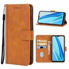 For itel A49 Leather Phone Case(Brown) - 1