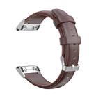 For Garmin Fenix 6S / Fenix 7S Oil Wax Calfskin Leather Watch Band(Brown) - 1