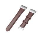 For Garmin Fenix 6S / Fenix 7S Oil Wax Calfskin Leather Watch Band(Brown) - 3