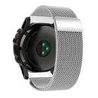 For Garmin Fenix 6X / Fenix 7X (Not Quick Release) 26MM Milanese Watch Band(Silver) - 1