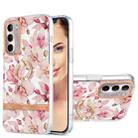 For Motorola Moto G Stylus 2022 4G Ring IMD Flowers TPU Phone Case(Pink Gardenia) - 1