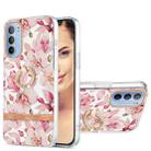 For Motorola Moto G31 / G41 Ring IMD Flowers TPU Phone Case(Pink Gardenia) - 1