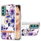 For Motorola Moto G60 / G40 Fusion Ring IMD Flowers TPU Phone Case(Purple Begonia) - 1