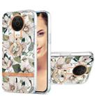 For Nokia G20 / G10 Ring IMD Flowers TPU Phone Case(Green Gardenia) - 1