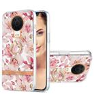 For Nokia G20 / G10 Ring IMD Flowers TPU Phone Case(Pink Gardenia) - 1