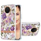 For Nokia G20 / G10 Ring IMD Flowers TPU Phone Case(Purple Peony) - 1