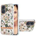 For OnePlus Nord N20 5G Ring IMD Flowers TPU Phone Case(Green Gardenia) - 1