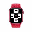 145mm Nylon Braided Watch Band For Apple Watch Series 8&7 41mm / SE 2&6&SE&5&4 40mm / 3&2&1 38mm(Red) - 2