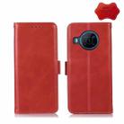For Nokia X100 Crazy Horse Top Layer Cowhide Leather Phone Case(Red) - 1