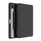 For iPad 10.2 2021 / 2020 / 2019 Mutural Jianshang Series Tablet Leather Smart Case(Black) - 1