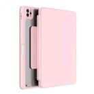 Mutural Jianshang Series Tablet Leather Smart Case For iPad Air 2022 / 2020 10.9 / Pro 11(Pink) - 1