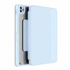 Mutural Jianshang Series Tablet Leather Smart Case For iPad Air 2022 / 2020 10.9 / Pro 11(Sky Blue) - 1