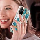 For Xiaomi Redmi Note 11 5G / Poco M4 Pro 5G Ring IMD Flowers TPU Phone Case(Blue Rose) - 2