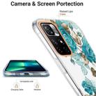 For Xiaomi Redmi Note 11 5G / Poco M4 Pro 5G Ring IMD Flowers TPU Phone Case(Blue Rose) - 4
