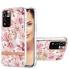 For Xiaomi Redmi Note 11 Pro / Note 11 Pro+ Ring IMD Flowers TPU Phone Case(Pink Gardenia) - 1