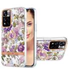 For Xiaomi Redmi Note 11 Pro / Note 11 Pro+ Ring IMD Flowers TPU Phone Case(Purple Peony) - 1