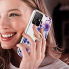 For Xiaomi Mi 11T Ring IMD Flowers TPU Phone Case(Purple Begonia) - 2