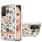 For Xiaomi Redmi Note 11 Pro 5G / 4G Global Ring IMD Flowers TPU Phone Case(Green Gardenia) - 1