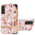 For Xiaomi Redmi Note 11S / Note 11 4G Global Ring IMD Flowers TPU Phone Case(Pink Gardenia) - 1