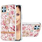 For OPPO Realme C21Y Ring IMD Flowers TPU Phone Case(Pink Gardenia) - 1