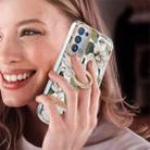 For OPPO Reno6 Pro+ 5G / Reno6 Pro Global Ring IMD Flowers TPU Phone Case(Green Gardenia) - 2