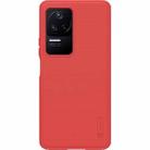 For Xiaomi Redmi K50 / K50 Pro NILLKIN Frosted Shield Pro PC + TPU Phone Case(Red) - 1