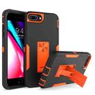 Magnetic Holder Phone Case For iPhone 8 Plus / 7 Plus(Black + Orange) - 1