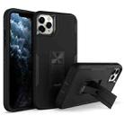 For iPhone 12 Pro Max Magnetic Holder Phone Case(Black) - 1