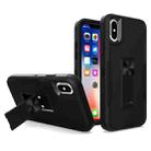 For iPhone X / XS Magnetic Holder Phone Case(Black) - 1