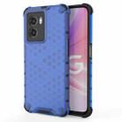 For OPPO A57 5G 2022 Shockproof Honeycomb PC + TPU Protective Case(Blue) - 1