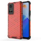 For Honor Play6T 5G China Shockproof Honeycomb PC + TPU Protective Case(Red) - 1