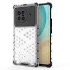 For vivo X80 5G China Shockproof Honeycomb PC + TPU Protective Case(White) - 1