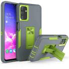 For Samsung Galaxy A13 5G Magnetic Holder Phone Case(Dark Grey + Green) - 1