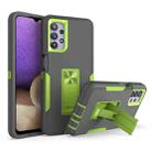 For Samsung Galaxy A32 5G Magnetic Holder Phone Case(Dark Grey + Green) - 1