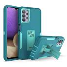 For Samsung Galaxy A32 5G Magnetic Holder Phone Case(Lake Blue + Blue-green) - 1