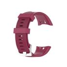 For Garmin Forerunner 45 & 45S Silicone Watch Band(Red Wine) - 1