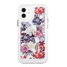 For iPhone 12 Flower Pattern Space Phone Case(3) - 1