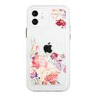 For iPhone 12 Flower Pattern Space Phone Case(4) - 1