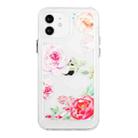 For iPhone 12 Flower Pattern Space Phone Case(7) - 1