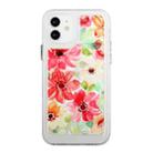 For iPhone 12 mini Flower Pattern Space Phone Case (5) - 1