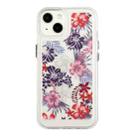 For iPhone 13 Flower Pattern Space Phone Case(3) - 1
