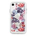 For iPhone XR Flower Pattern Space Phone Case(3) - 1