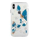 For iPhone XS Max Flower Pattern Space Phone Case(9) - 1