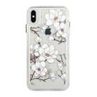 For iPhone X / XS Flower Pattern Space Phone Case(2) - 1