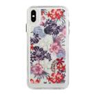 For iPhone X / XS Flower Pattern Space Phone Case(3) - 1