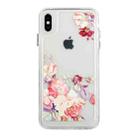 For iPhone X / XS Flower Pattern Space Phone Case(4) - 1