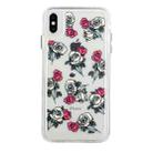 For iPhone X / XS Flower Pattern Space Phone Case(6) - 1