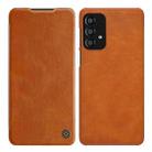 For Samsung Galaxy A13 4G NILLKIN QIN Series Crazy Horse Texture Leather Case(Brown) - 1